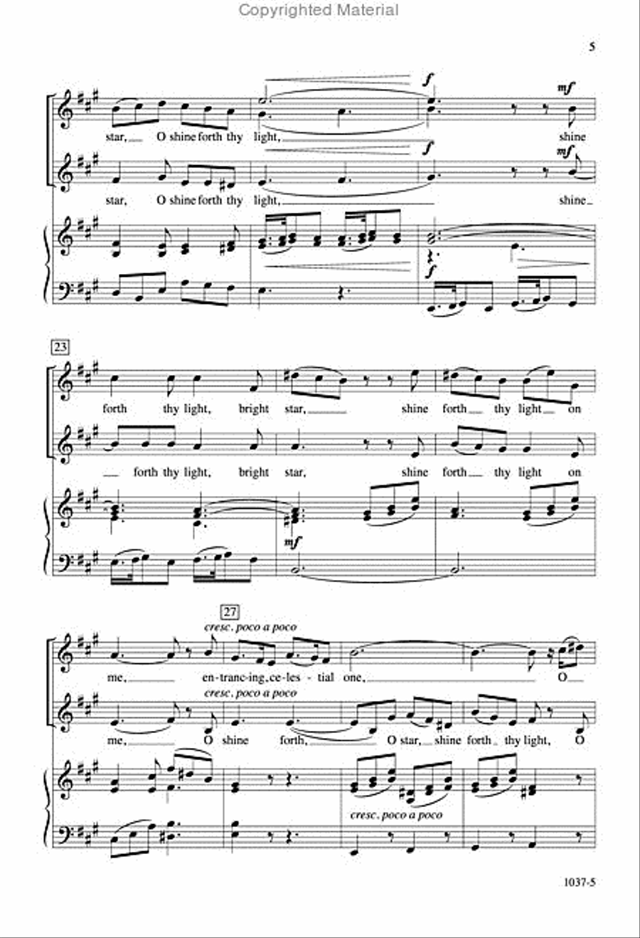 Thou Art My Radiant Star - SA Octavo SA scores gallery preview page 4