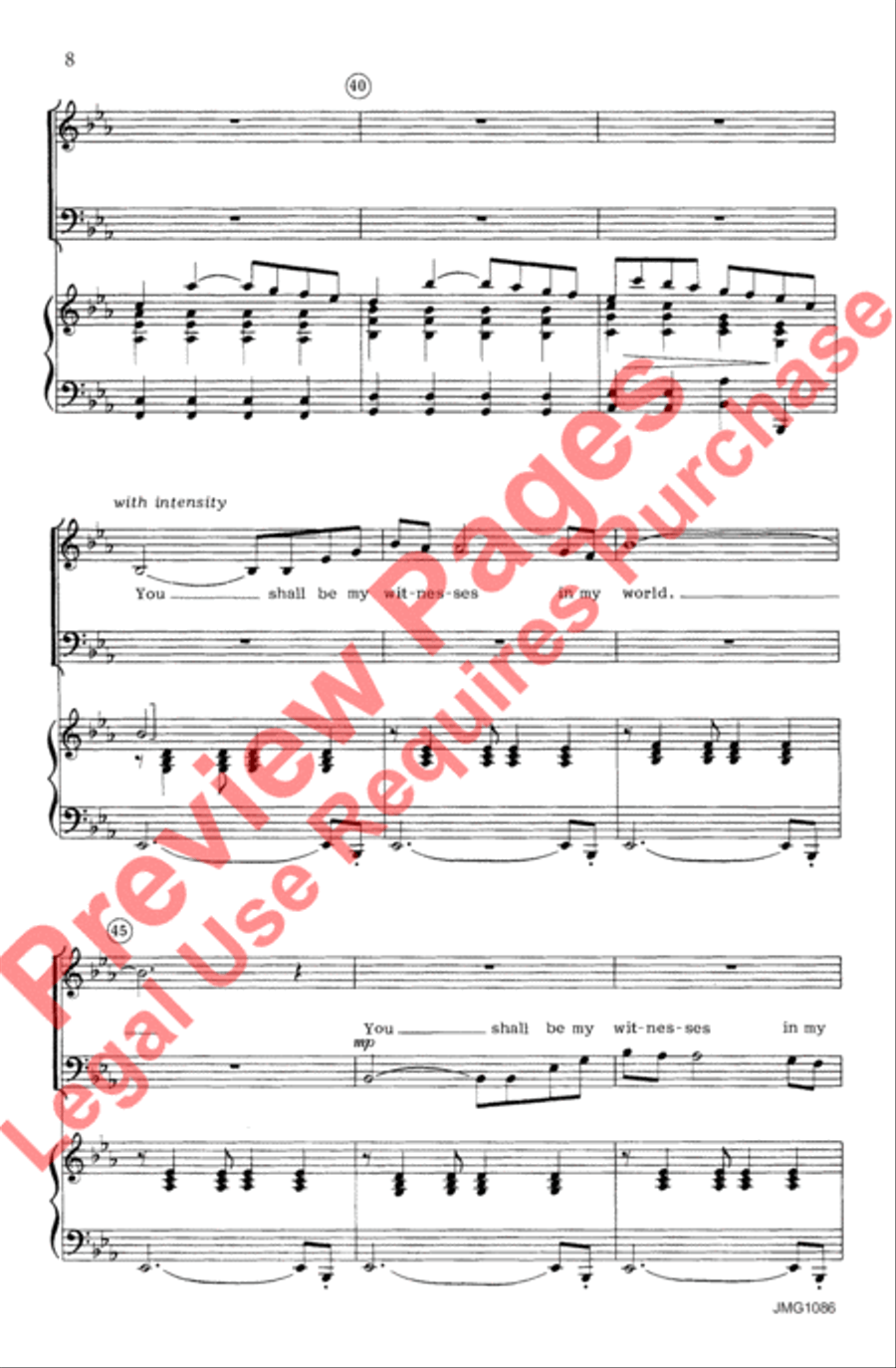 A Call to My People A Call to My People 4-Part scores gallery preview page 9
