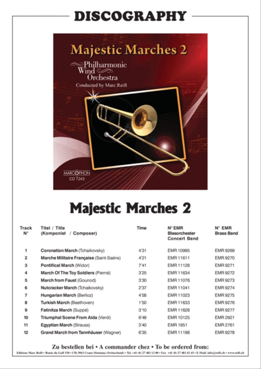 Marche Militaire Francaise Concert Band scores gallery preview page 3
