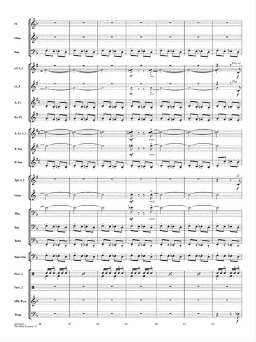 The Polar Express (Medley) Concert Band scores gallery preview page 7