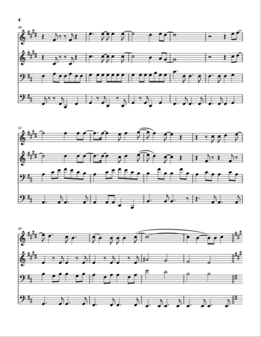 The Story In Your Eyes The Story In Your Eyes Brass Quartet scores gallery preview page 5