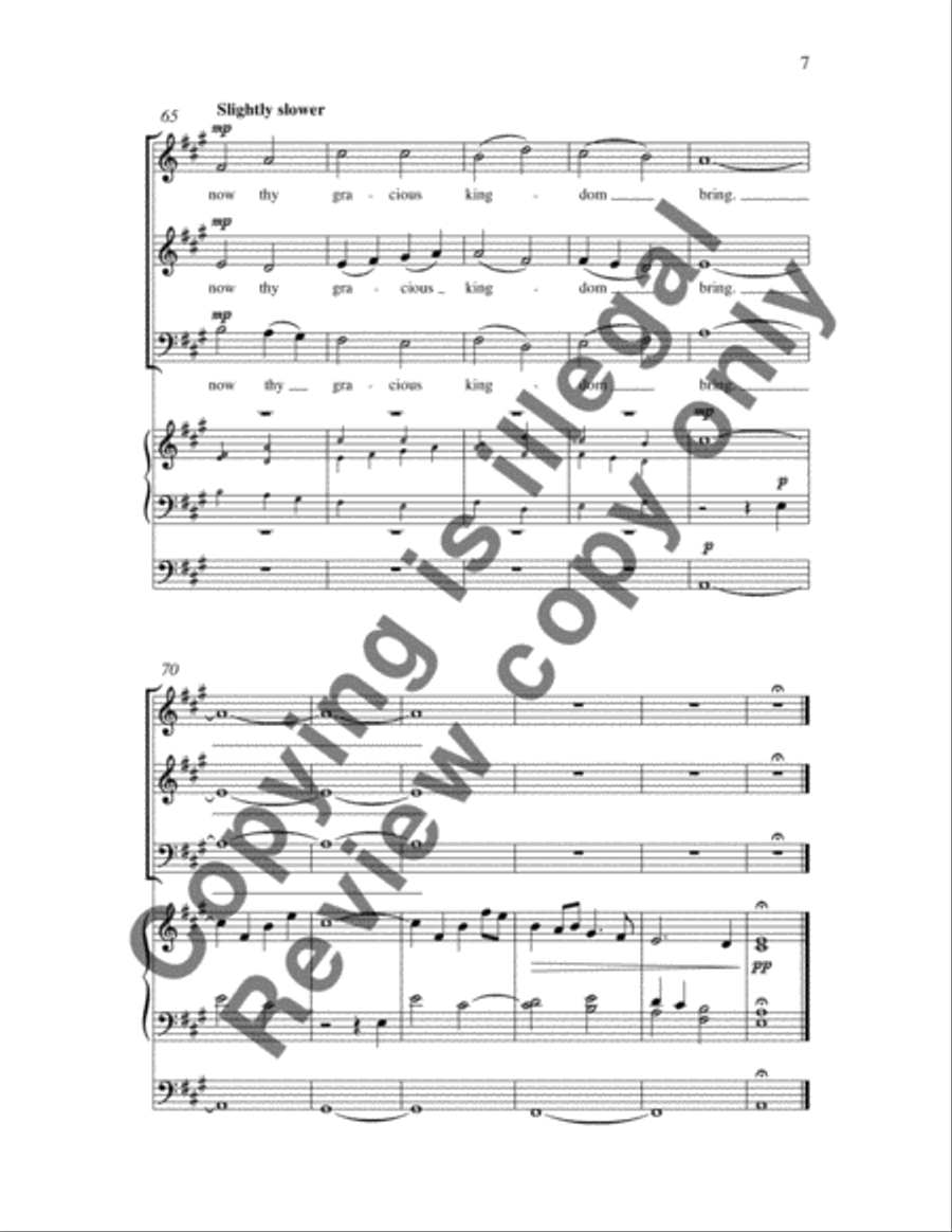 Come, thou long-expected Jesus 3-Part scores gallery preview page 6