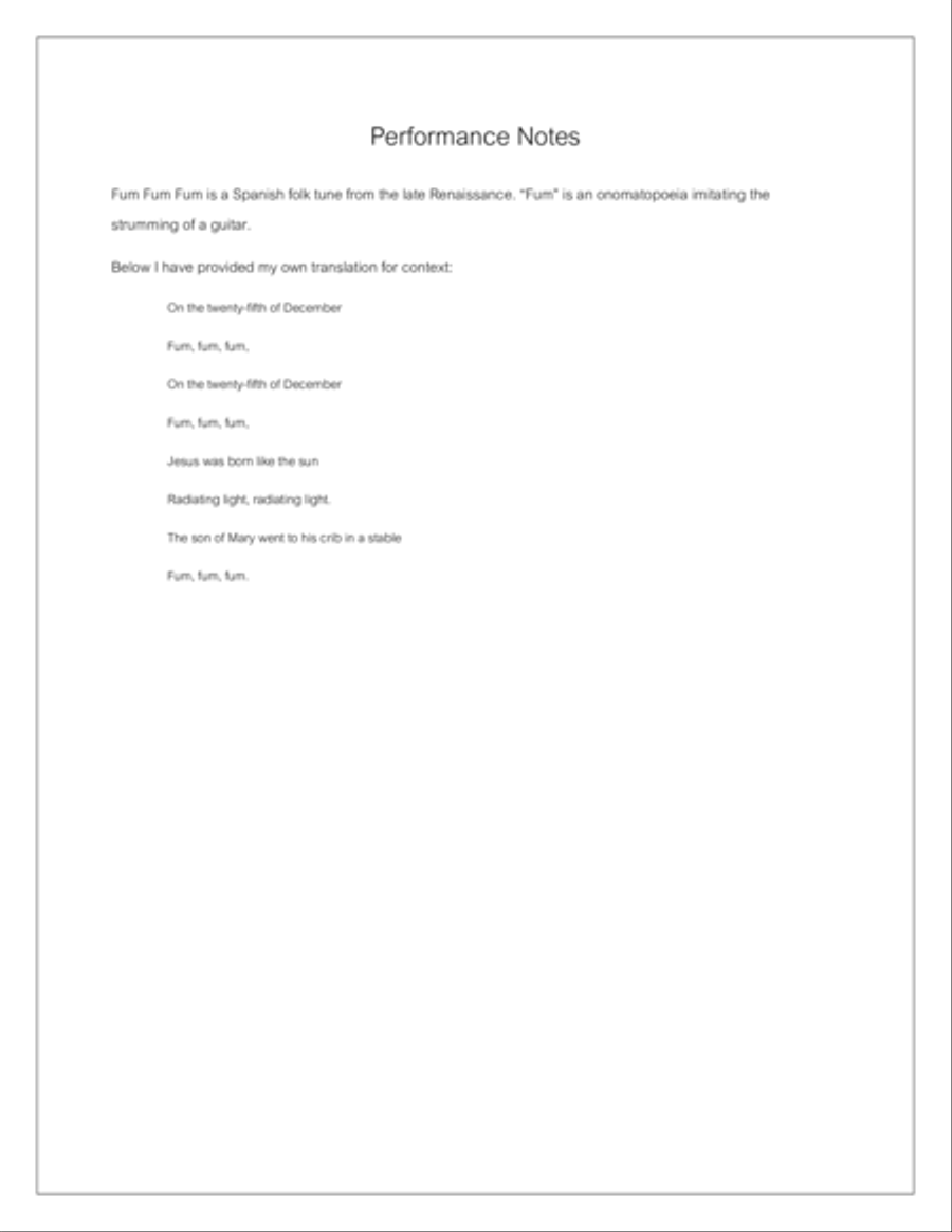 Fum Fum Fum Small Ensemble scores gallery preview page 2