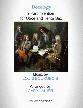 Book cover for DOXOLOGY (2 Part Invention for Oboe and Tenor Sax - Score/Parts included)