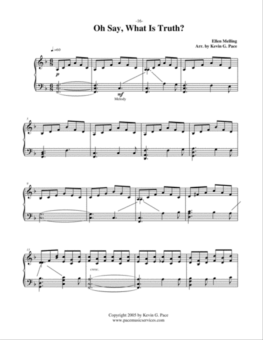 Oh Say, What Is Truth? piano solo Piano Solo scores gallery preview page 2