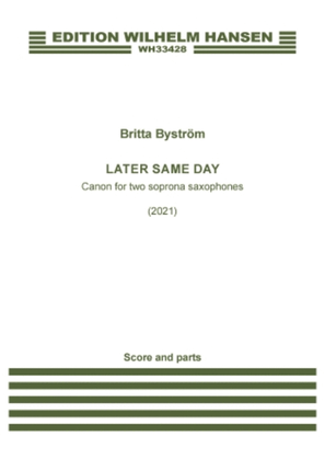 Book cover for Later The Same Day