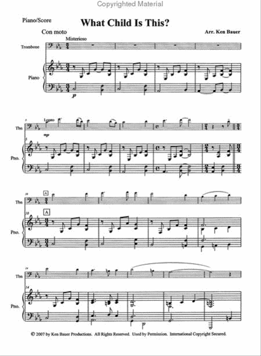 What Child Is This? Piano Accompaniment scores gallery preview page 2