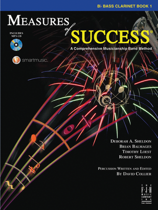 Book cover for Measures of Success Bass Clarinet Book 1