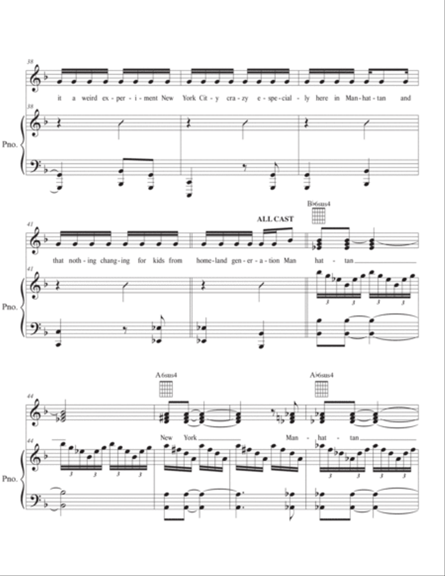 Our Heart is Manhattan Piano, Vocal, Guitar scores gallery preview page 5