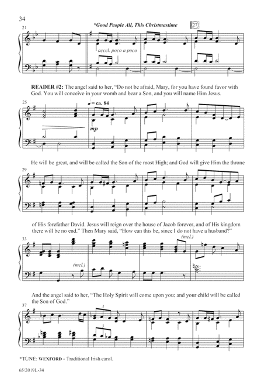 A Ceremony of Lessons and Carols - SATB Score with CD 4-Part scores gallery preview page 35