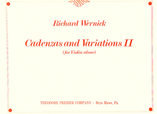 Cadenzas and Variations II