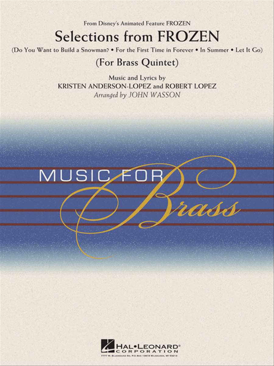 Selections from Frozen Brass Quintet scores gallery preview page 1