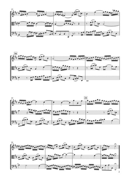 Sinfonia No.3 BWV.789 for String Trio image number null