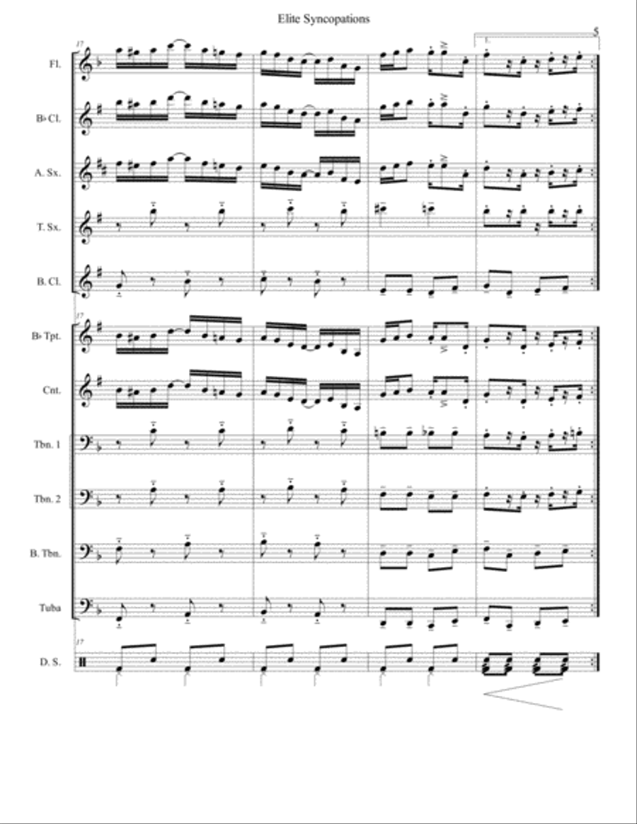 Elite Syncopations Elite Syncopations Jazz Ensemble scores gallery preview page 5