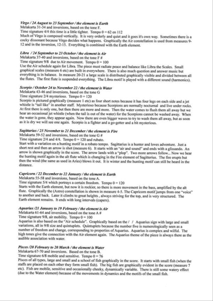 Zodiac Zodiac Flute Quartet scores gallery preview page 4