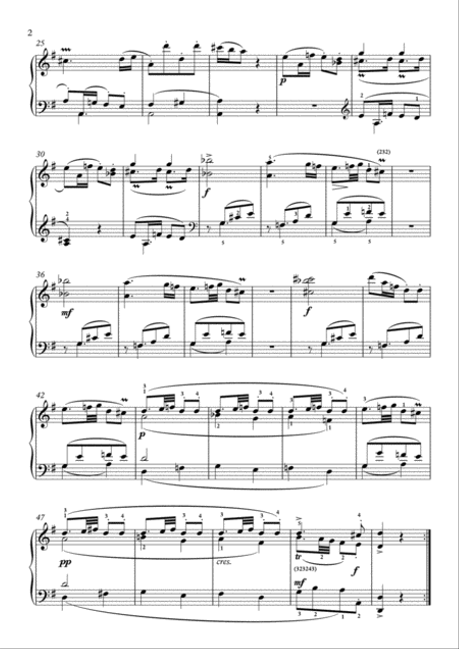 Scarlatti-Sonata in G-Major L.182 K.412(piano) Piano Solo scores gallery preview page 3