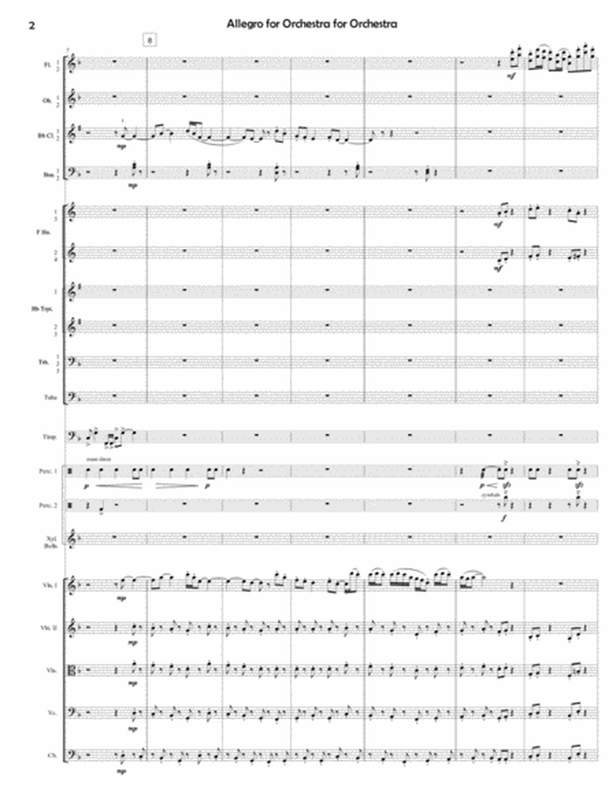 Allegro for Orchestra (score only) image number null