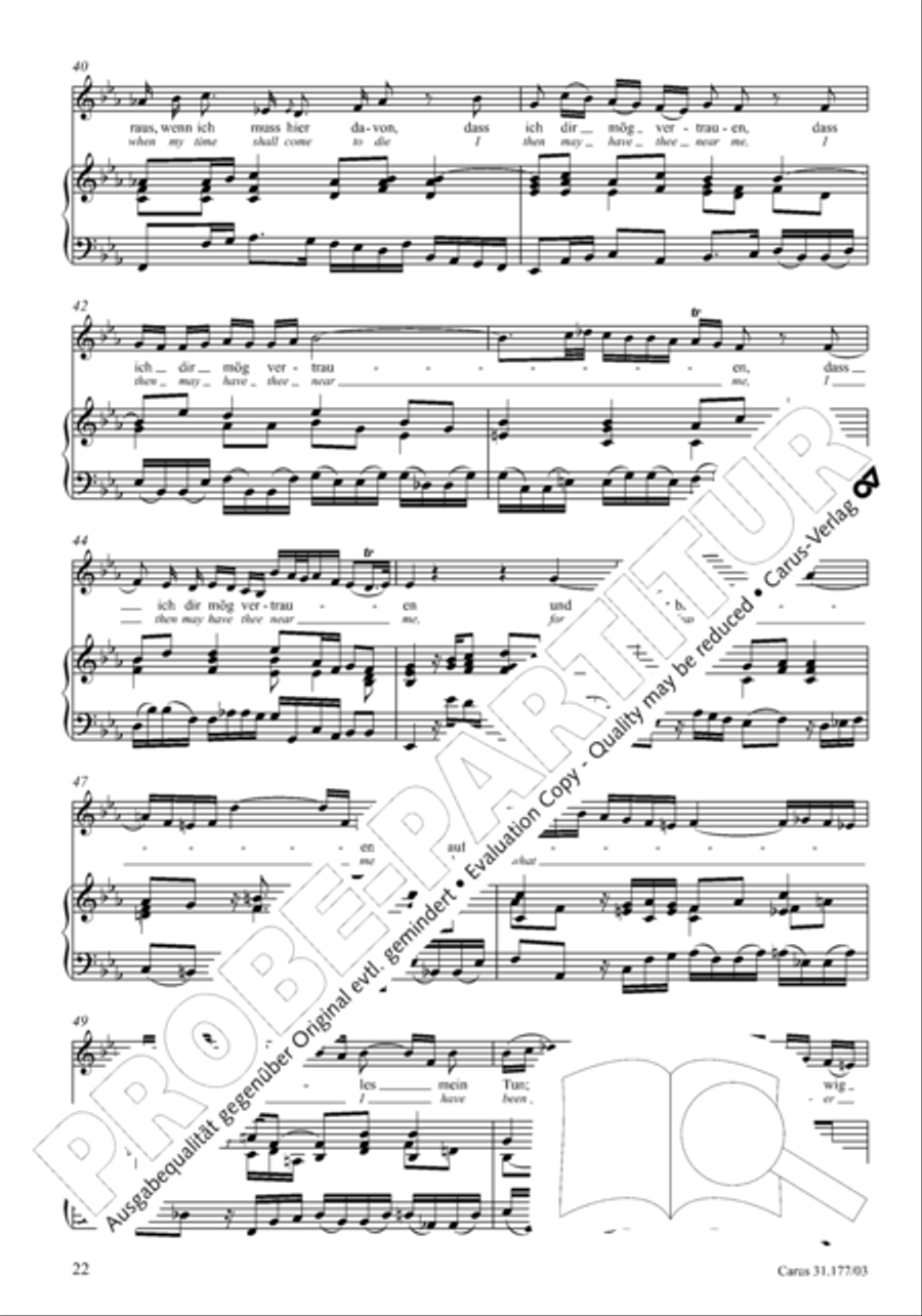 I cry to thee, Lord Jesus Christ (Ich ruf zu dir, Herr Jesu Christ) 4-Part scores gallery preview page 23