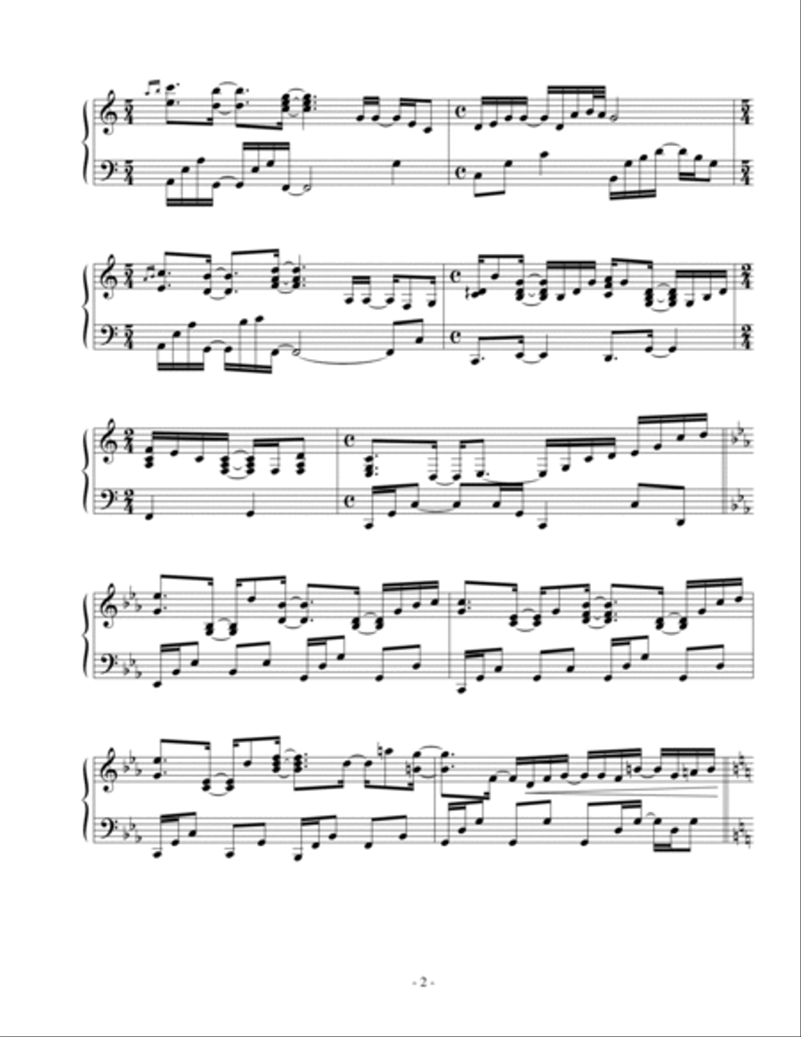 Light of a New Day Piano Solo scores gallery preview page 2