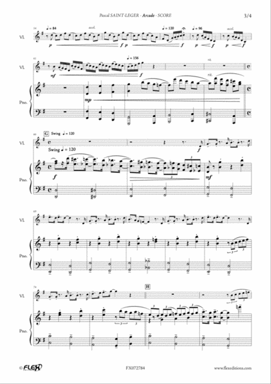 Arcade Violin Solo scores gallery preview page 4