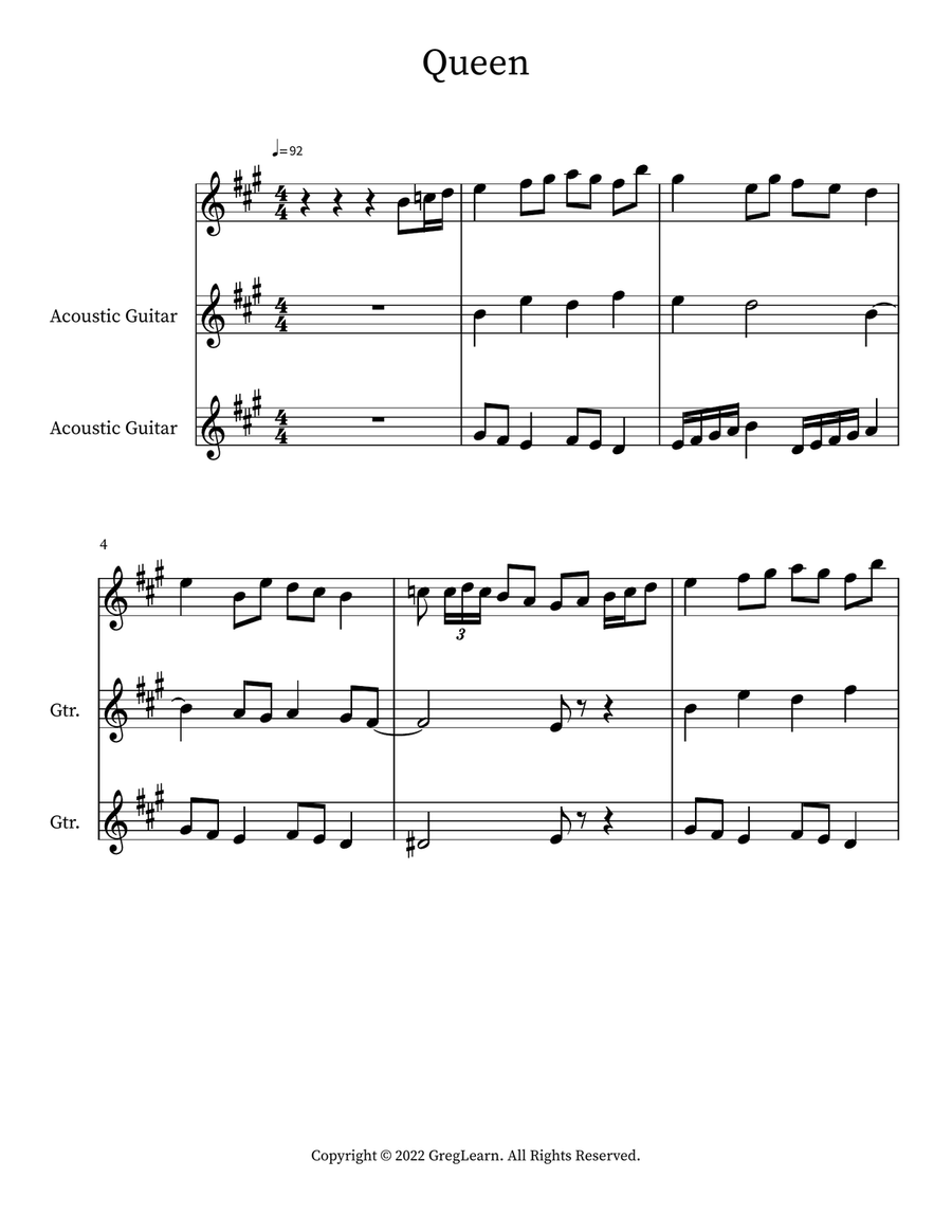 Queen Accordion scores gallery preview page 1