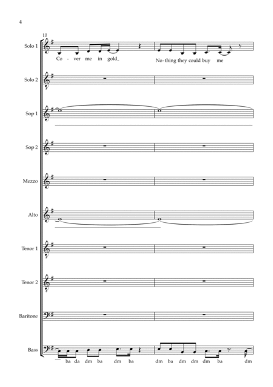 Crazy What Love Can Do A Cappella scores gallery preview page 4