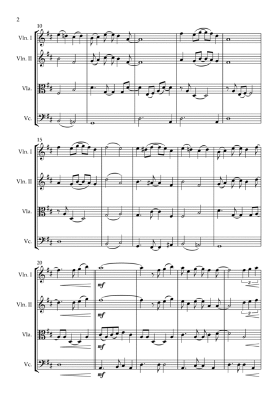 A Whole New World String Trio scores gallery preview page 3
