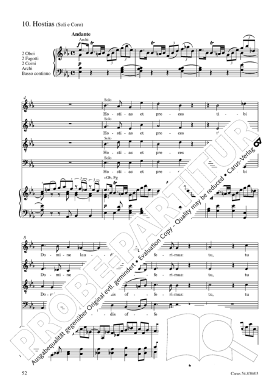Requiem in B 4-Part scores gallery preview page 57