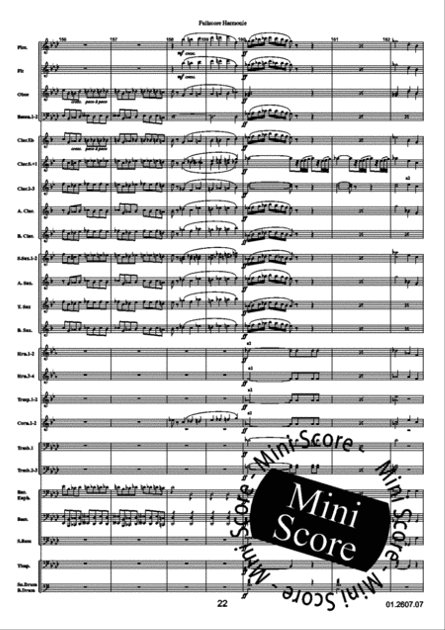 Anacreon Ouverture Concert Band scores gallery preview page 28
