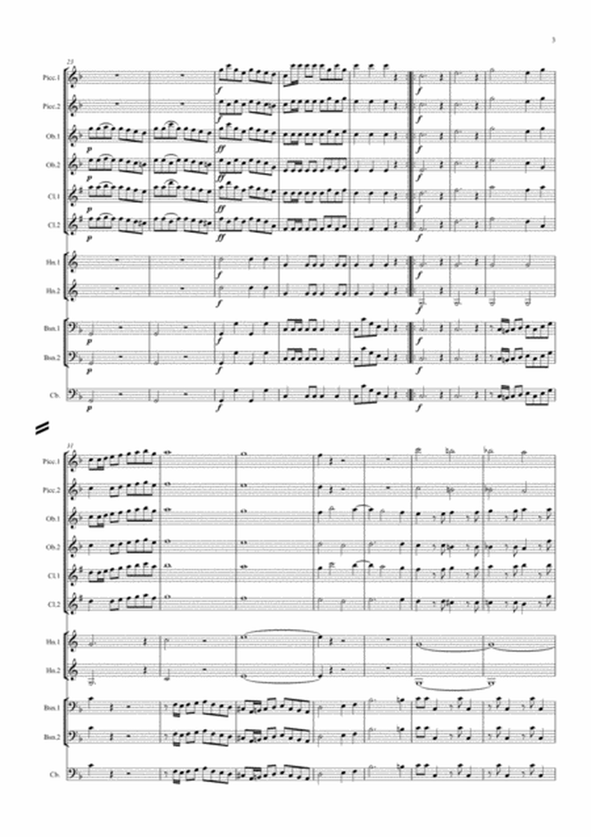 Gossec: Symphonie Militaire in F major RH62 (complete)- symphonic wind dectet image number null