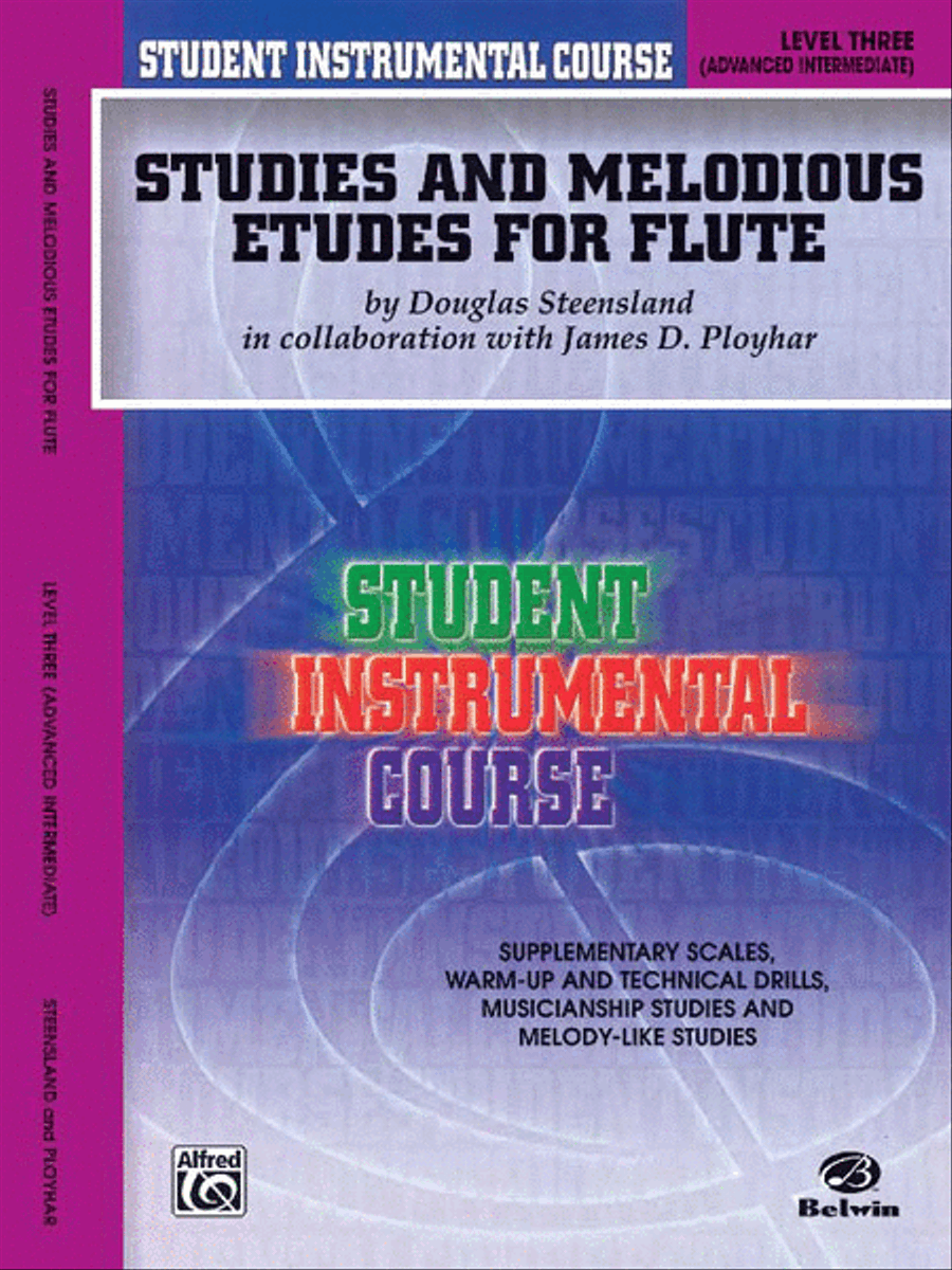 Student Instrumental Course Studies and Melodious Etudes for Flute Flute scores gallery preview page 1