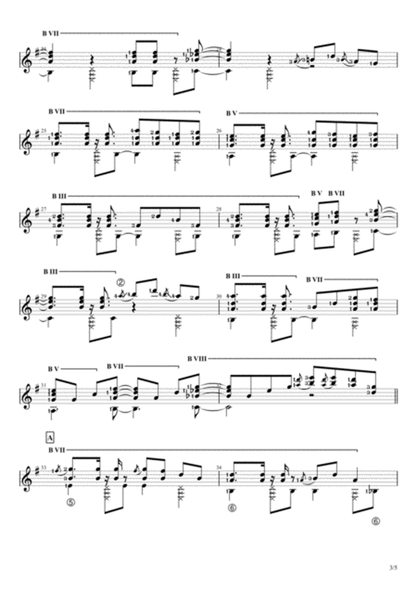 Banana Muffin Dance (Velin's Dream) (Solo Guitar Score) image number null