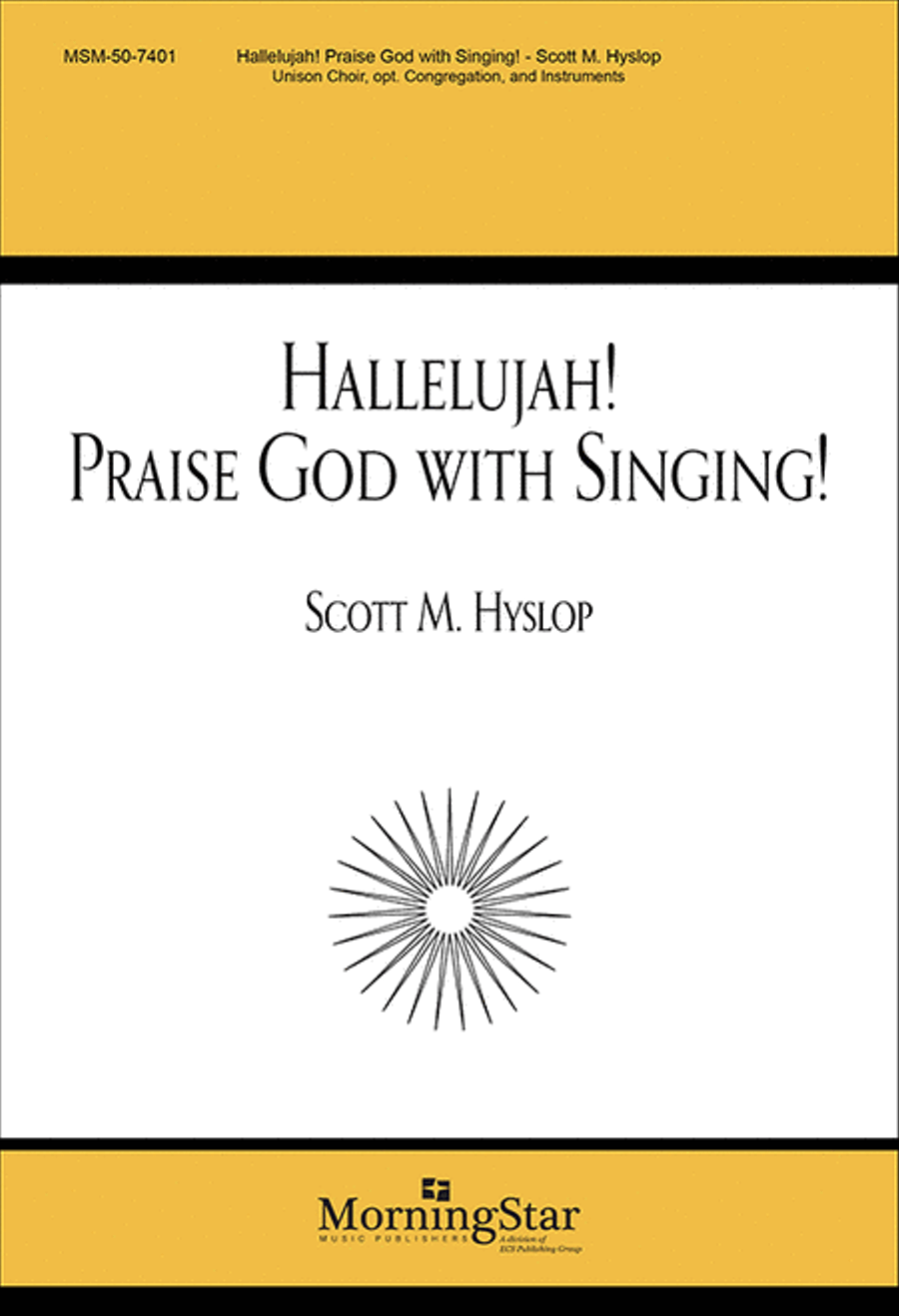 Hallelujah! Praise God with Singing Unison Choir scores gallery preview page 1