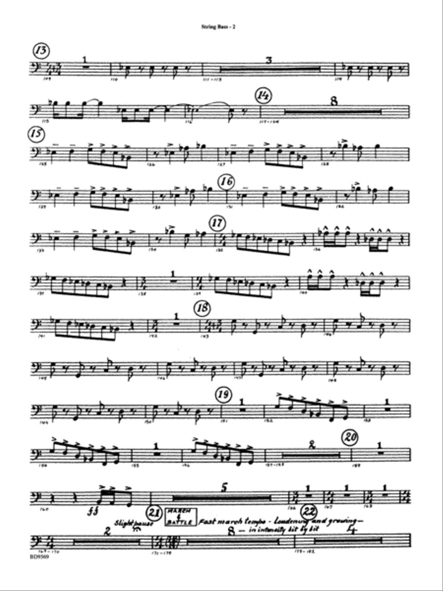 Jericho: String Bass Jericho: String Bass Concert Band scores gallery preview page 2