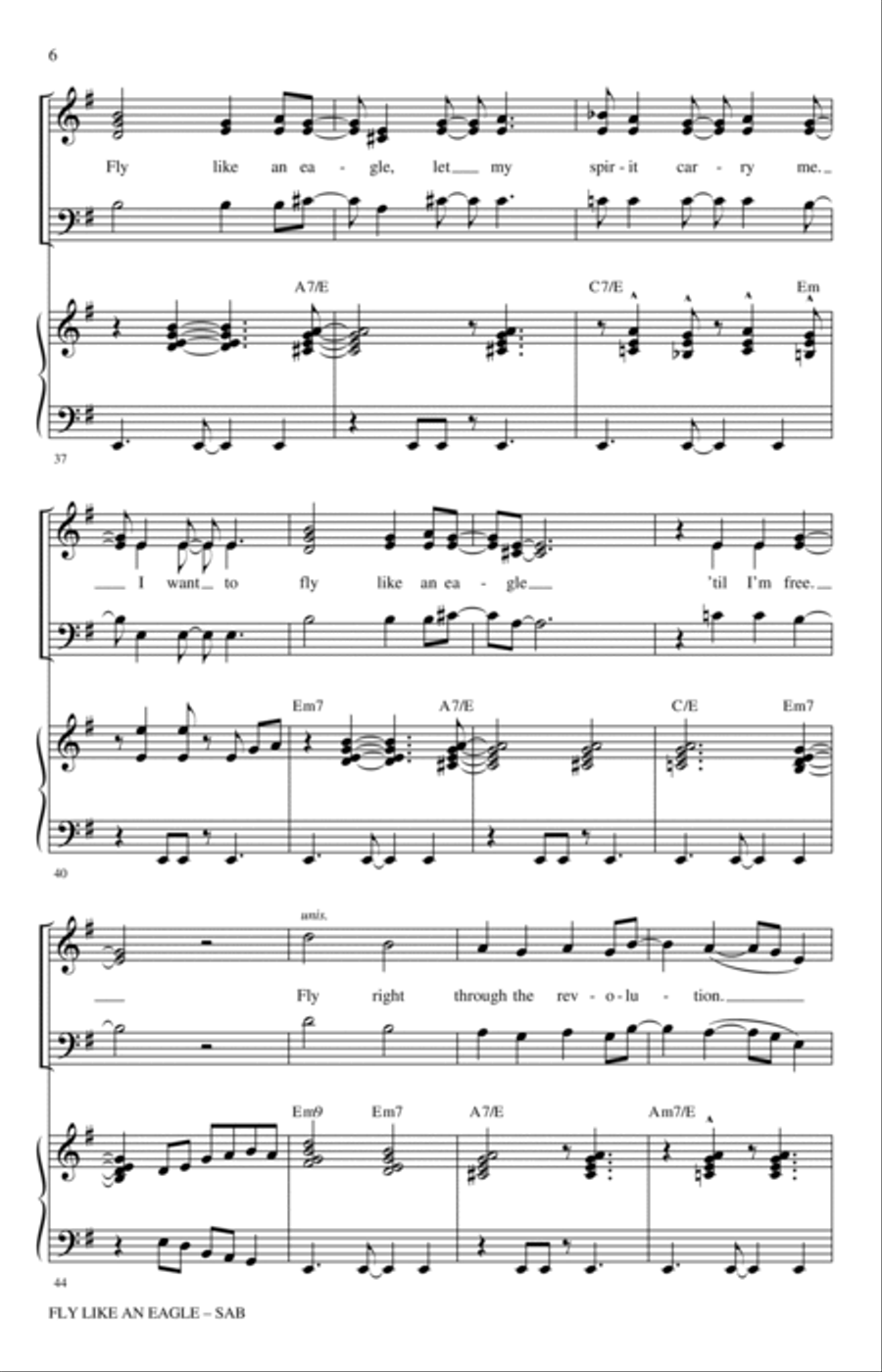 Fly Like An Eagle (arr. Mac Huff) 3-Part scores gallery preview page 4