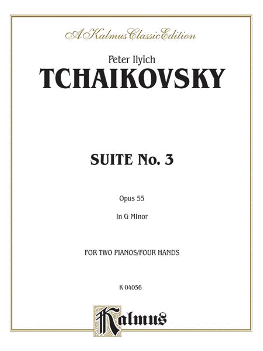 Suite No. 3 in G Major, Op. 55 Small Ensemble scores gallery preview page 1