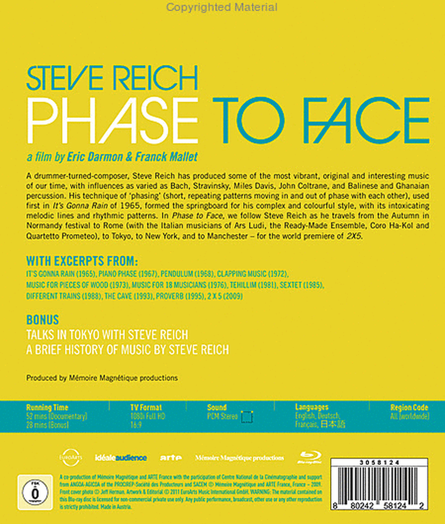 Steve Reich: Phase To Face
