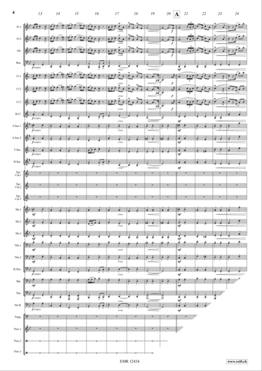 Romanian Folk Dances Concert Band scores gallery preview page 4