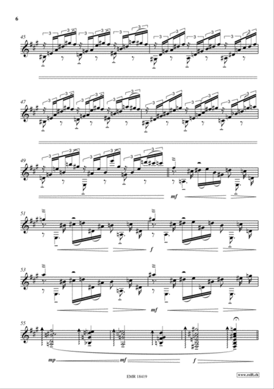 Reverie Classical Guitar scores gallery preview page 6