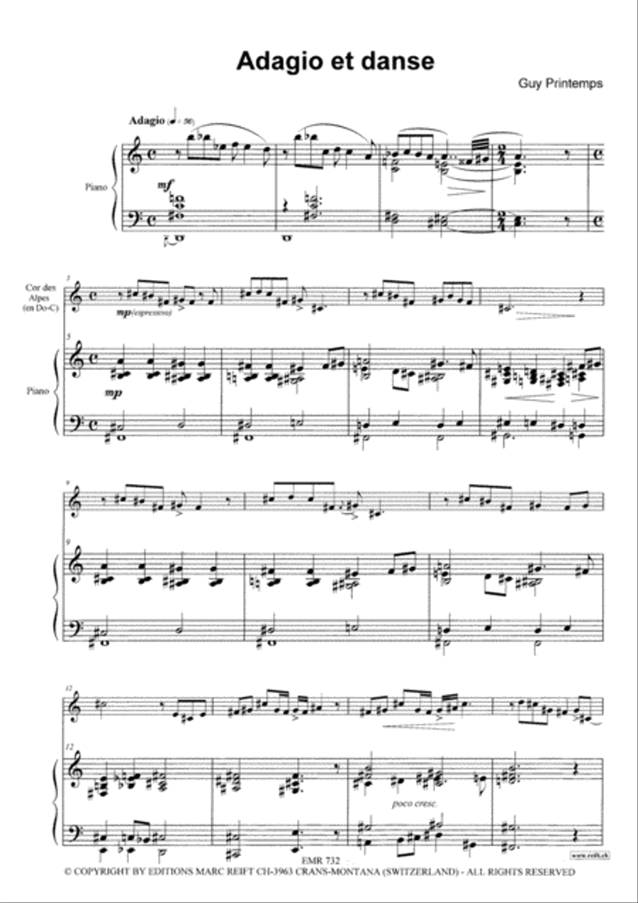 Adagio et Danse Piano Accompaniment scores gallery preview page 3