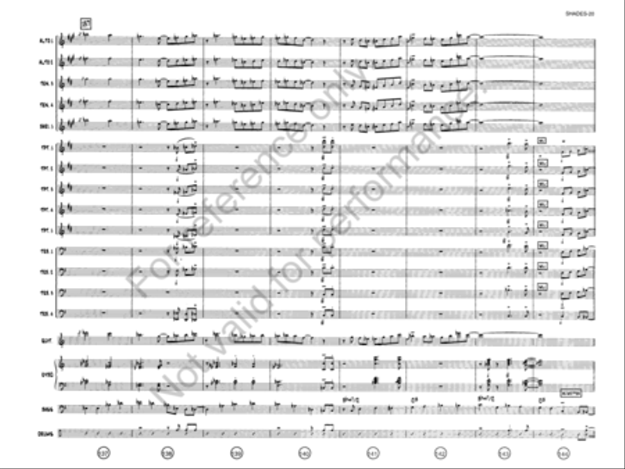 Shades On, Roof Down! Jazz Ensemble scores gallery preview page 19