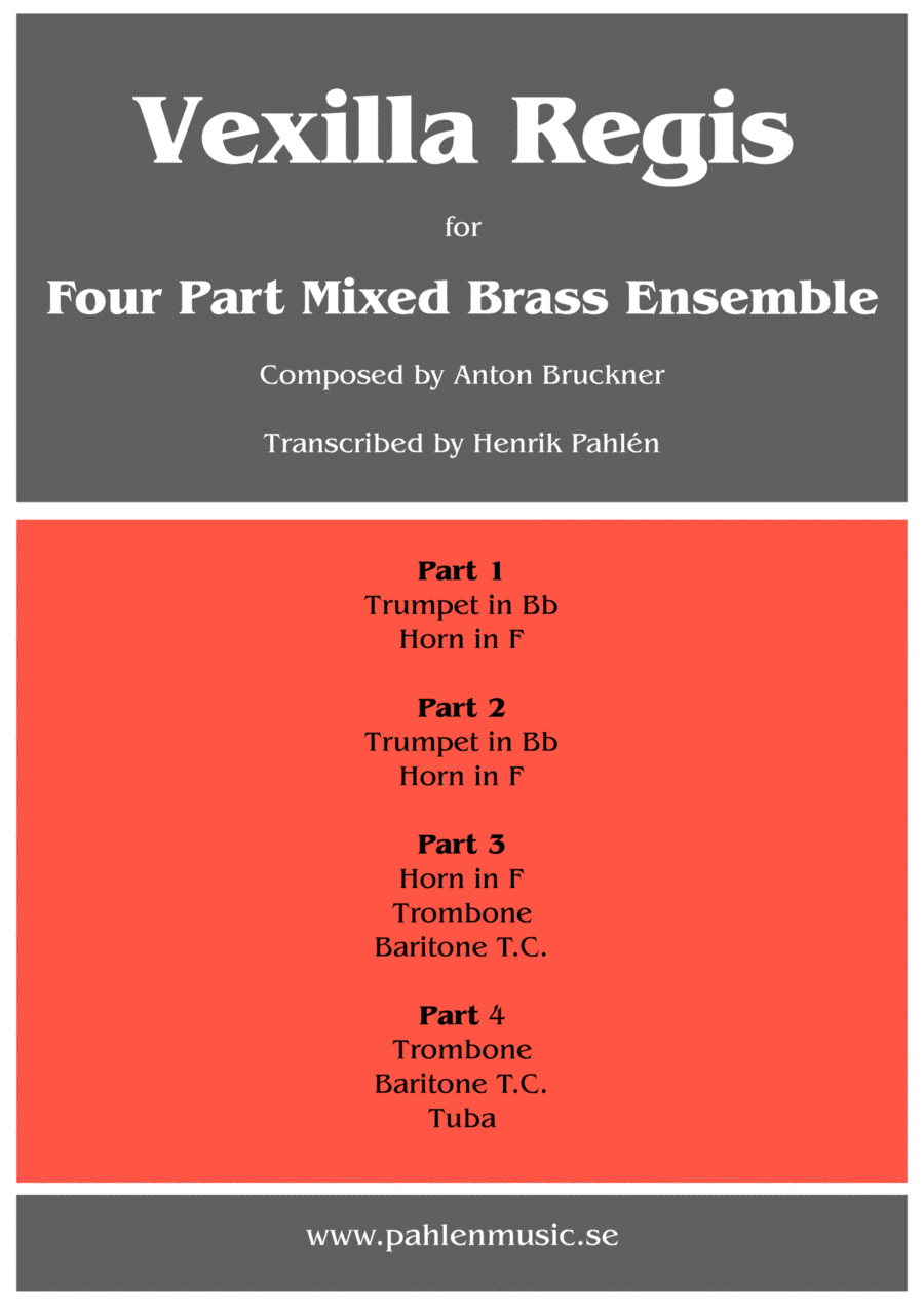 Vexilla Regis for Brass Ensemble Brass Ensemble scores gallery preview page 1