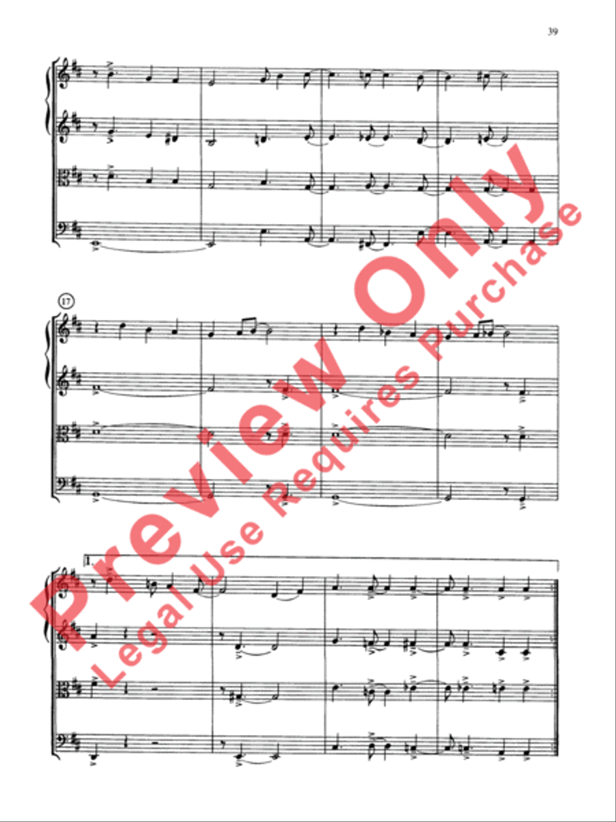 Jazz Classics String Quartet scores gallery preview page 40