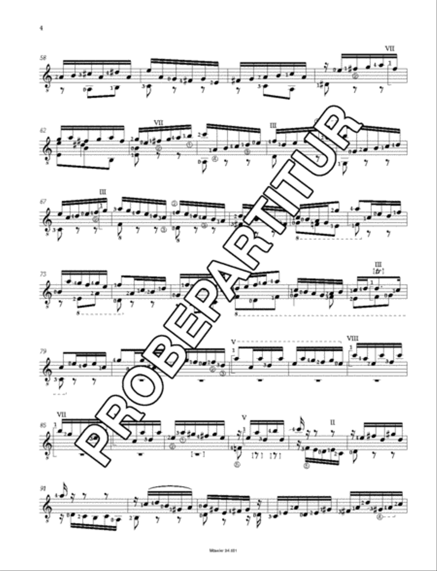 Suite a-Moll (orig. g-Moll) BWV 995 Classical Guitar scores gallery preview page 5
