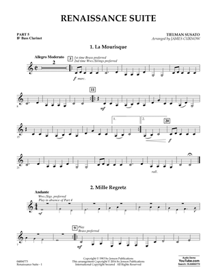 Renaissance Suite - Pt.5 - Bb Bass Clarinet