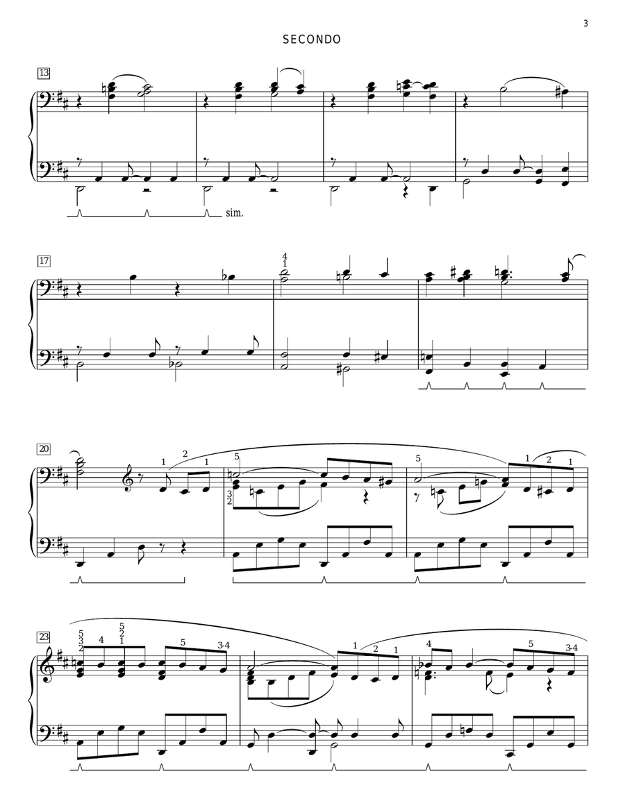The Christmas Song (Chestnuts Roasting On An Open Fire) Piano Duet scores gallery preview page 3