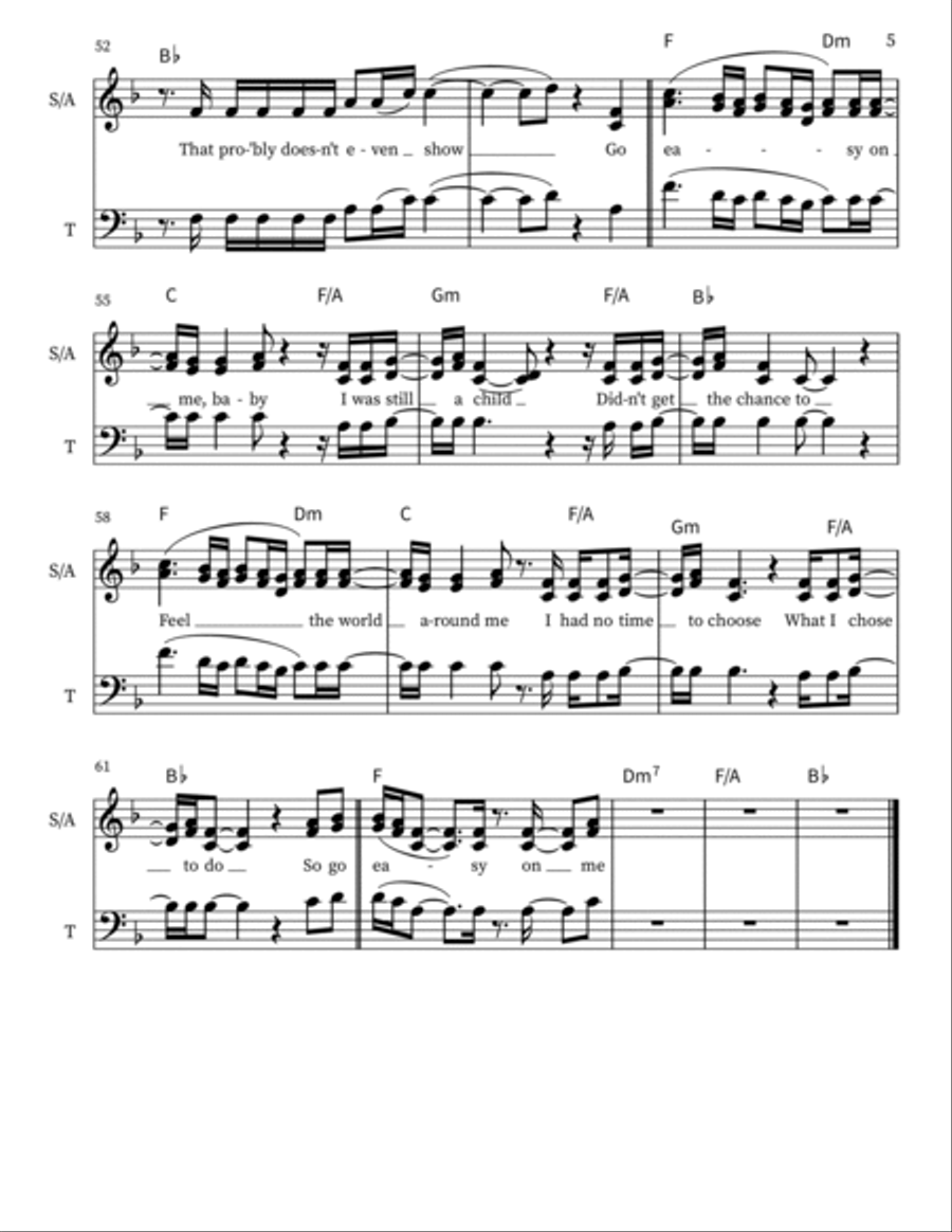 Easy On Me 3-Part scores gallery preview page 5