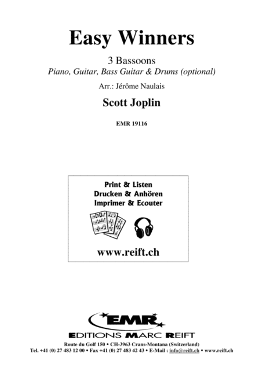 Easy Winners Easy Winners Bassoon scores gallery preview page 2