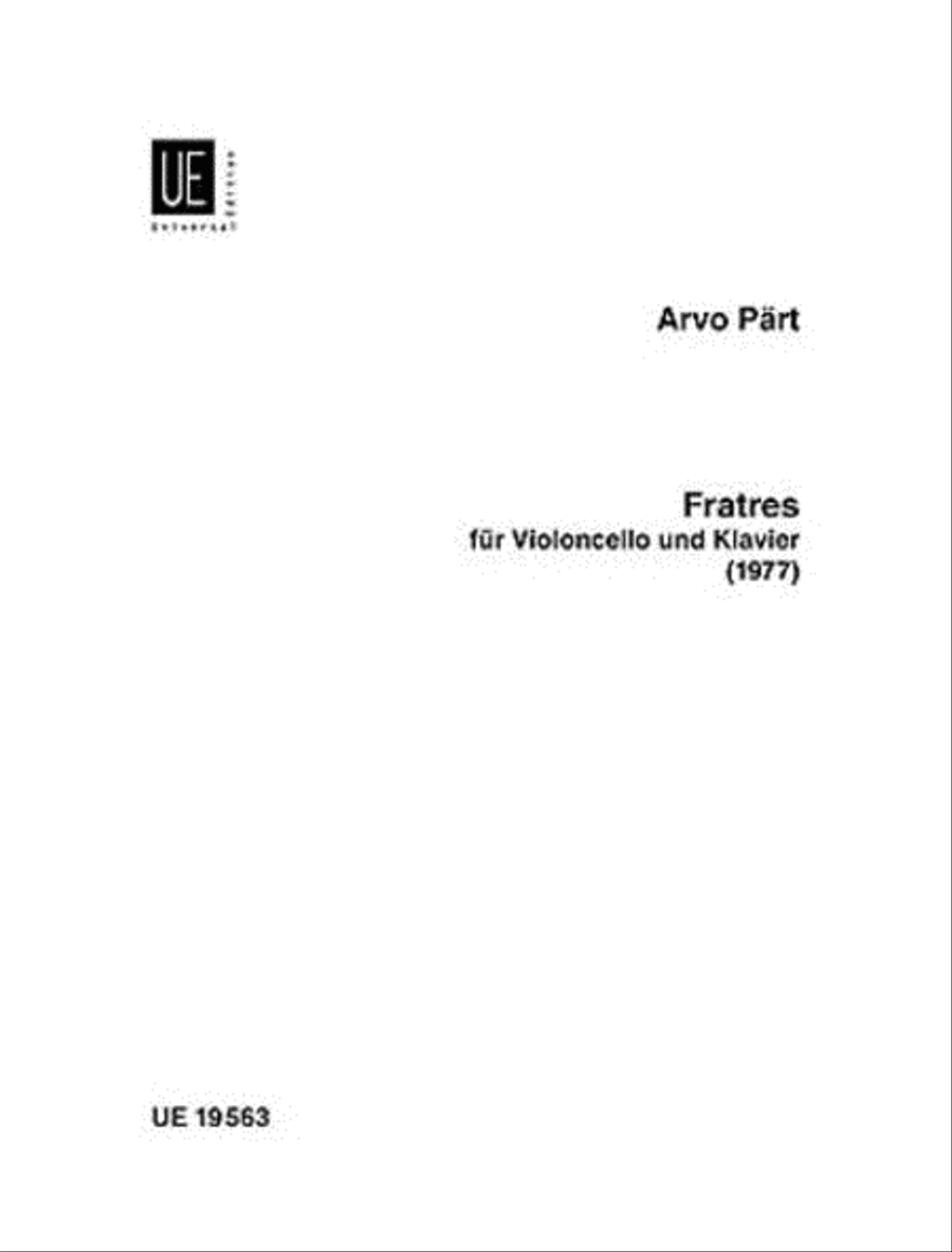 Fratres Chamber Music scores gallery preview page 1