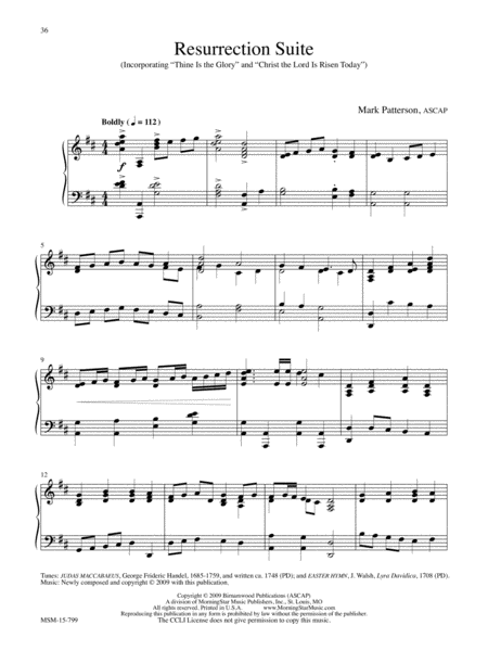 Rejoice, the Lord Is King! Arrangements for Piano image number null